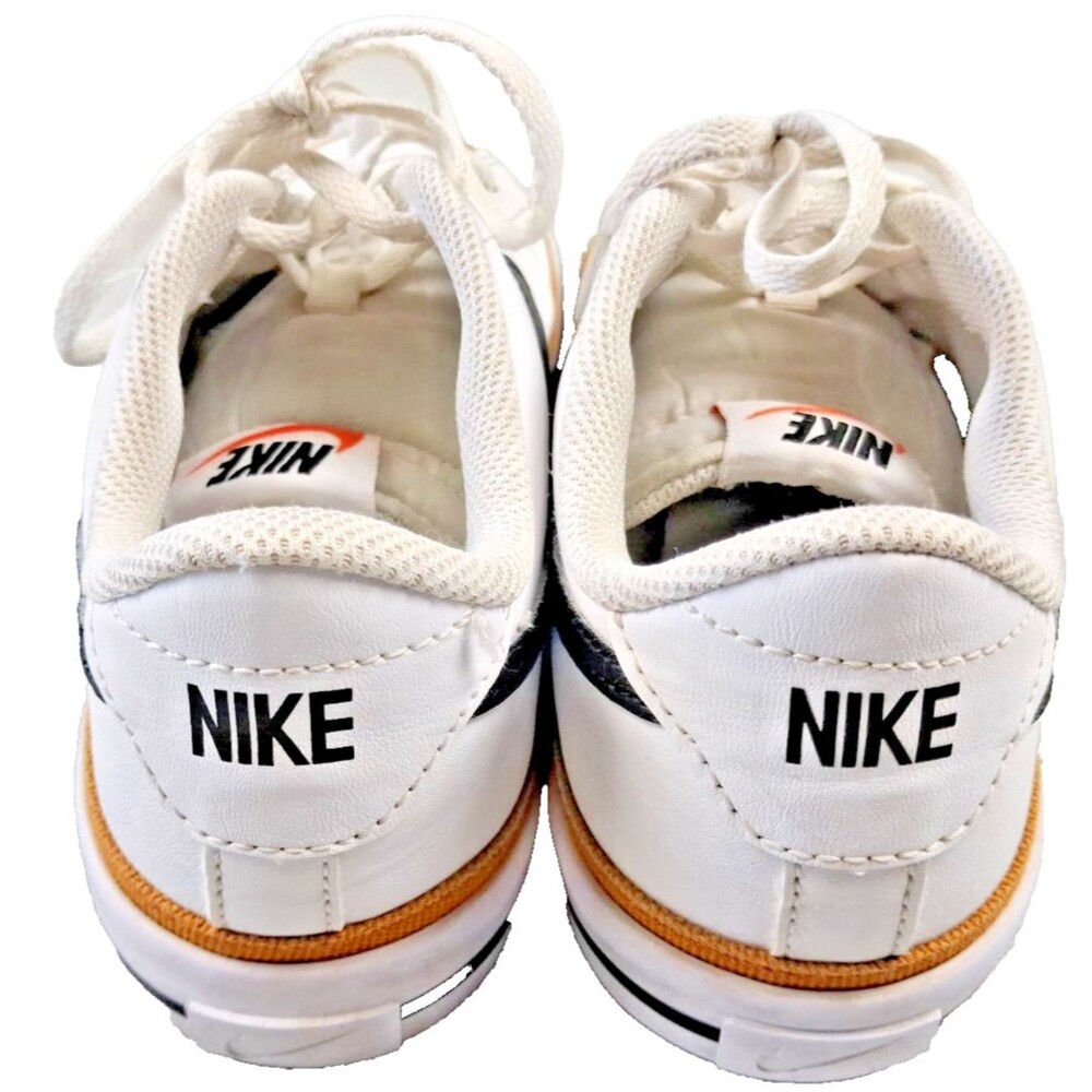 Nike Kids Court Style Sneakers White Black Swoosh Gum Sole Casual Shoes Size 6Y - Picture 5 of 12